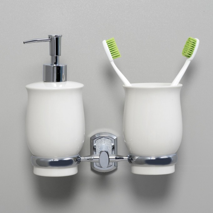 Держатель стакана и дозатора WASSERKRAFT K-24189 Держатель стакана и дозатора WASSERKRAFT K-24189