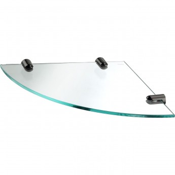 Полка стеклянная угловая WASSERKRAFT K-533POLISHED BLACK