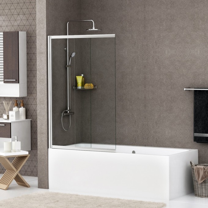 Шторка на ванну WASSERKRAFT MAIN 41S02-100 Шторка на ванну WASSERKRAFT MAIN 41S02-100