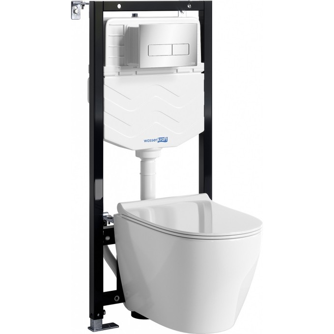Система инсталляции с унитазом WASSERKRAFT ALLER 10TLT.010.ME.CH03.H002 Система инсталляции с унитазом WASSERKRAFT ALLER 10TLT.010.ME.CH03.H002