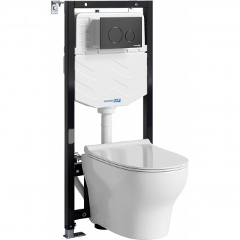 Система инсталяции с унитазом WASSERKRAFT ALLER 10TLT.010.ME.MB02.H001