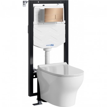 Система инсталяции с унитазом WASSERKRAFT VILS 56TLT.010.ME.RG04.H001