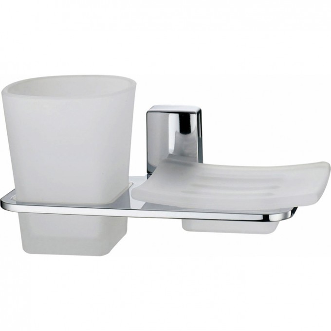 Стакан WASSERKRAFT LEINE с мыльницей K-5026 Стакан WASSERKRAFT LEINE с мыльницей K-5026