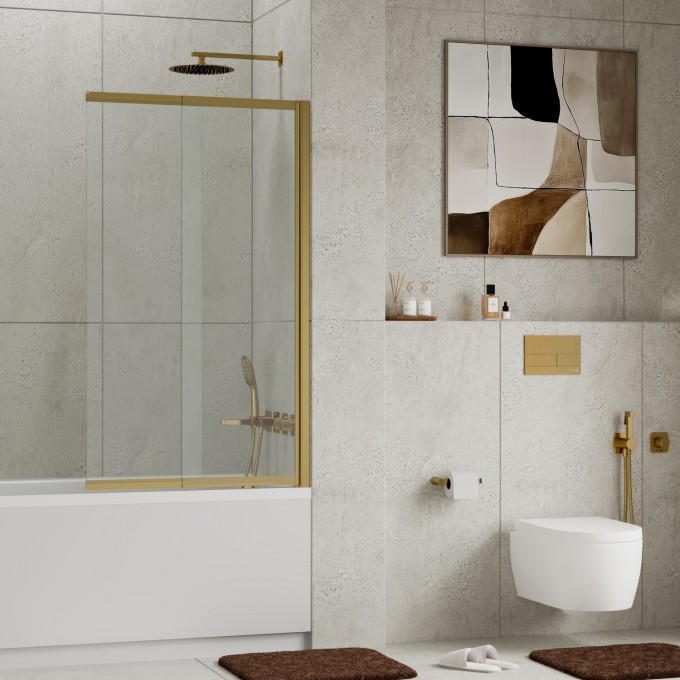 Стеклянная шторка на ванну WASSERKRAFT SCHUNTER 82S02-100