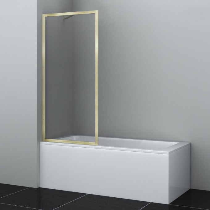 Стеклянная шторка WASSERKRAFT ABENS 20W01-80 BRUSHED GOLD FIXED 20W01-80BG Стеклянная шторка WASSERKRAFT ABENS 20W01-80 BRUSHED GOLD FIXED 20W01-80BG